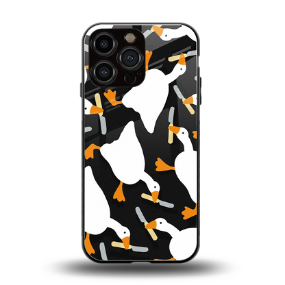 Quack Attack back phone cover | glass case for iphone 15 pro max