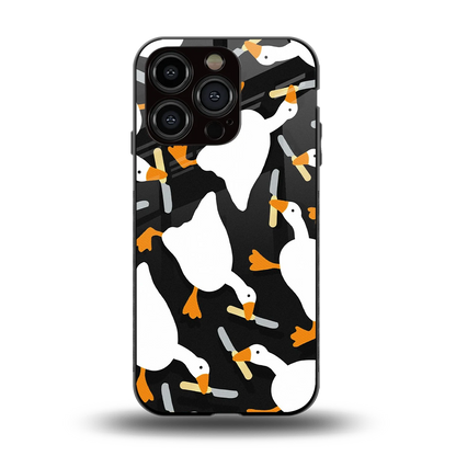 Quack Attack back phone cover | glass case for iphone 15 pro