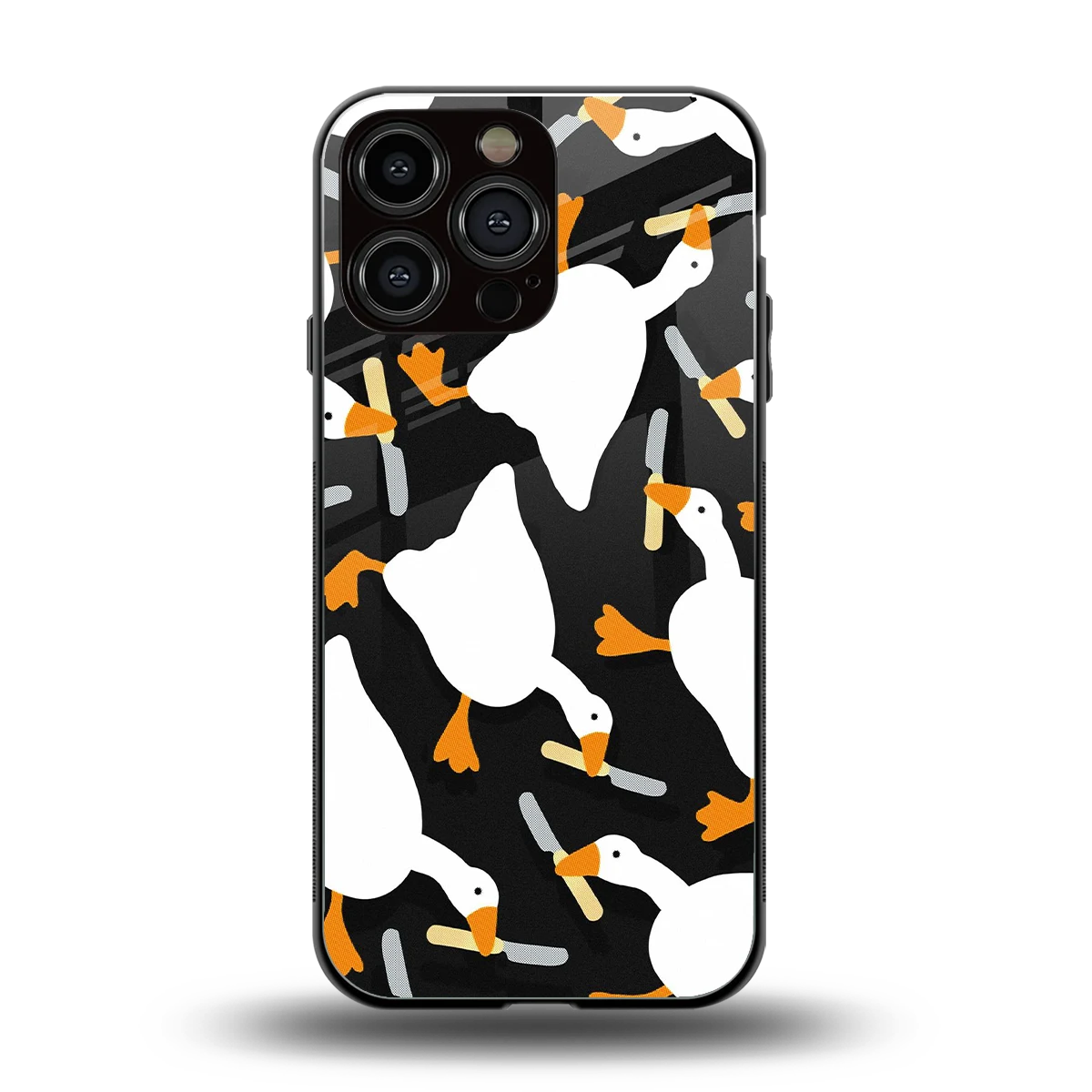 Quack Attack back phone cover | glass case for iphone 16 pro max