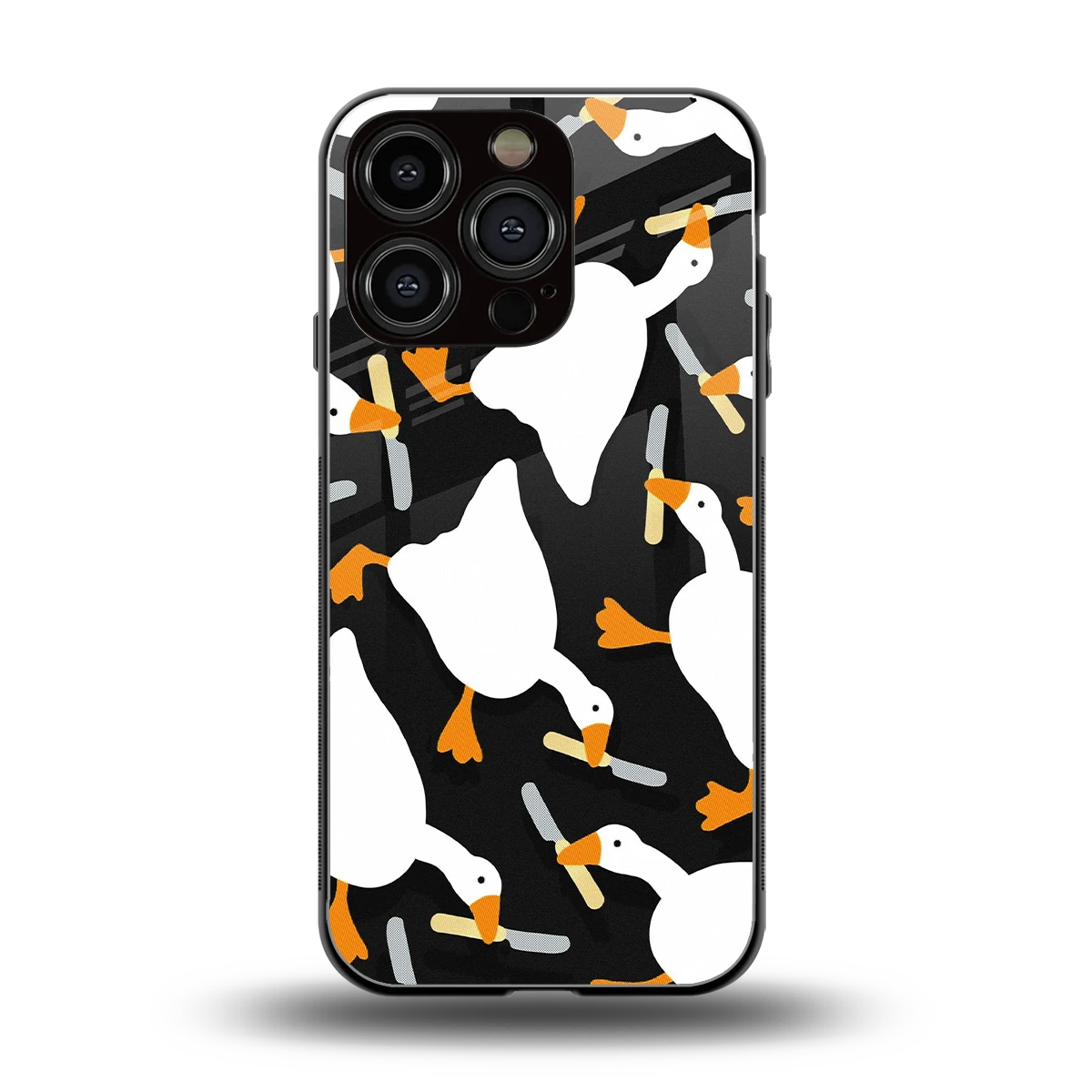 Quack Attack back phone cover | glass case for iphone 16 pro