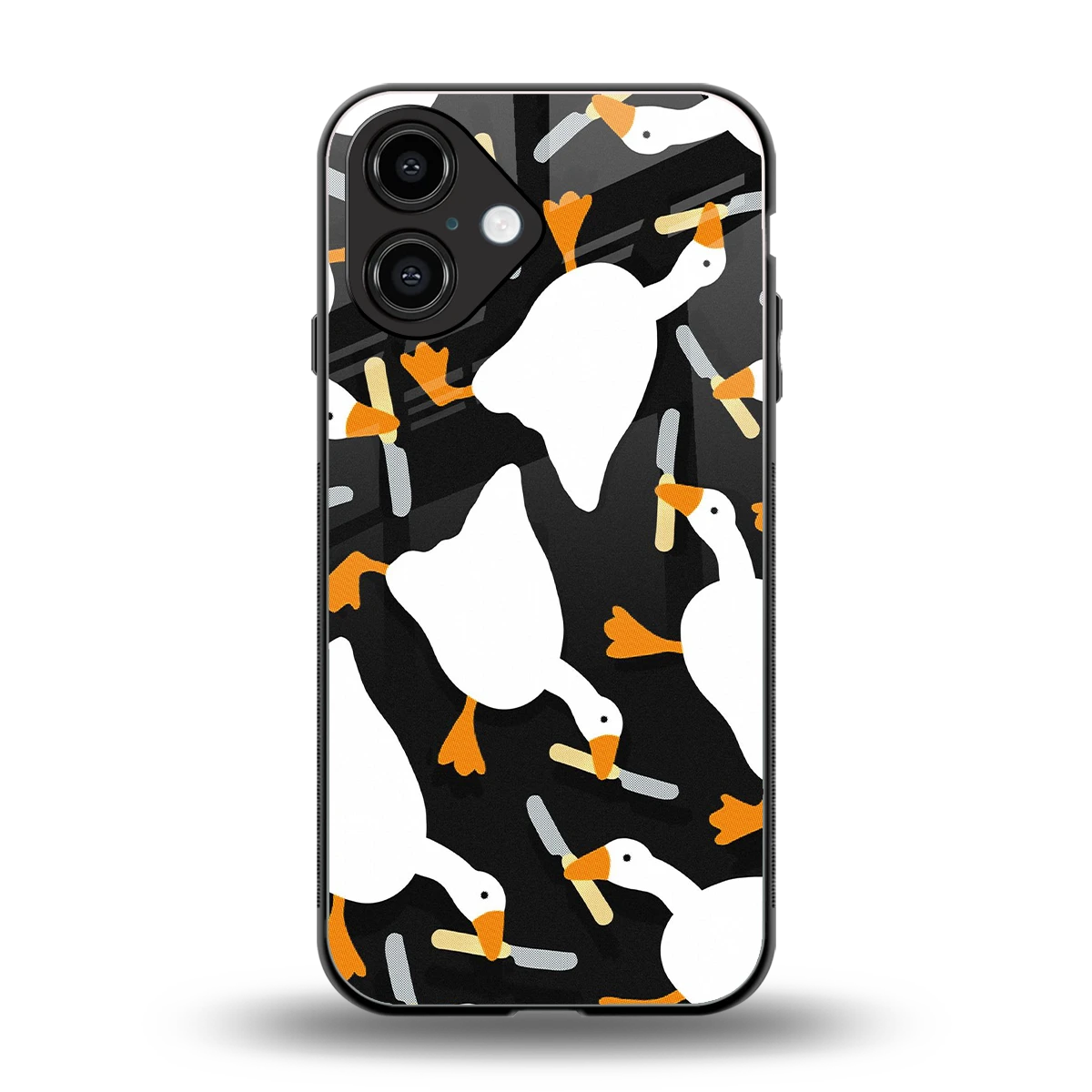 Quack Attack back phone cover | glass case for iphone 16