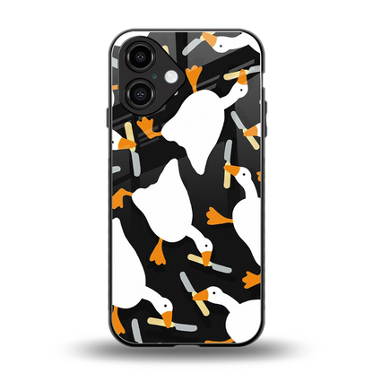 Quack Attack back phone cover | glass case for iphone 16