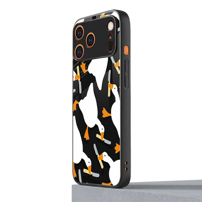 Quack Attack iphone 17 pro max mobile cover | shockproof glass phone case