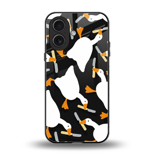 Quack Attack back phone cover | glass case for iphone 17