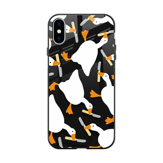 Quack Attack back phone cover | glass case for iphone xs