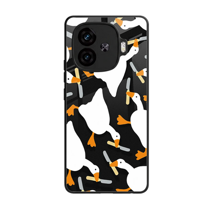 Quack Attack back phone cover | glass case for iqoo neo 10r 5g