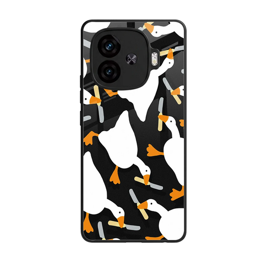 Quack Attack back phone cover | glass case for iqoo neo 10r 5g