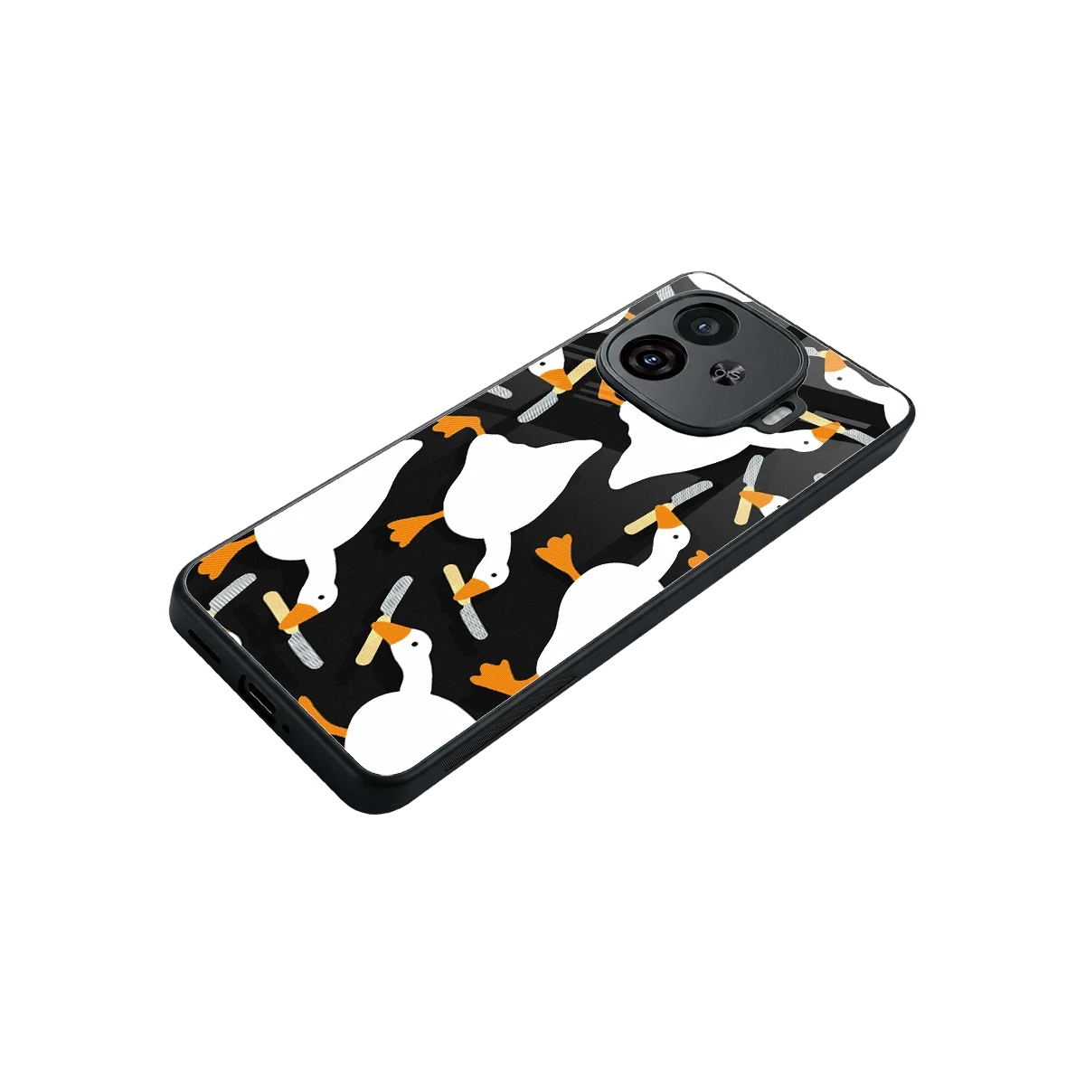 Quack Attack stylish phone case for iqoo neo 10r 5g | glossy glass and slim fit
