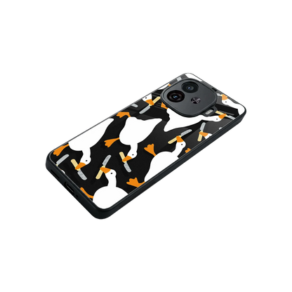 Quack Attack stylish phone case for iqoo neo 10r 5g | glossy glass and slim fit