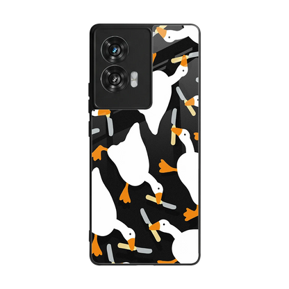 Quack Attack back phone cover | glass case for motorola edge 50 fusion
