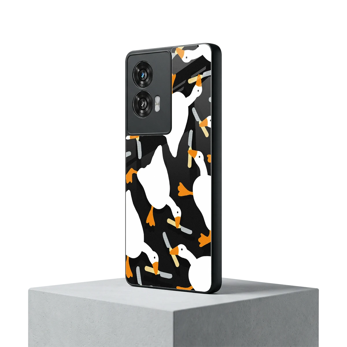 Quack Attack motorola edge 50 fusion mobile cover | shockproof glass phone case