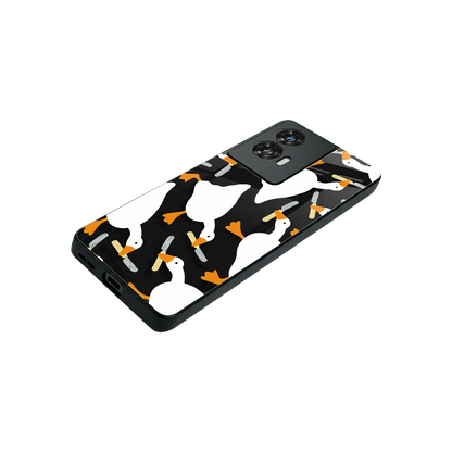 Quack Attack stylish phone case for motorola edge 50 fusion | glossy glass and slim fit