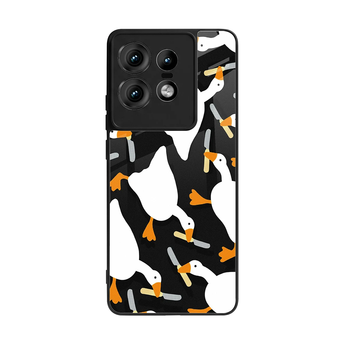 Quack Attack back phone cover | glass case for motorola edge 50 pro