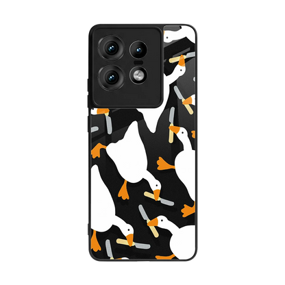 Quack Attack back phone cover | glass case for motorola edge 50 pro