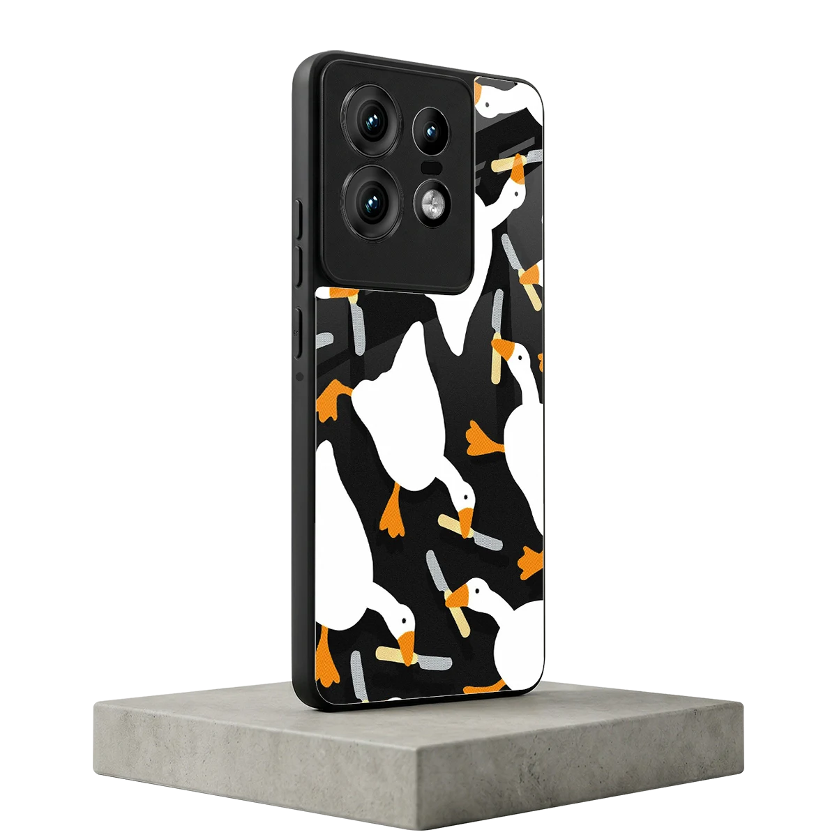 Quack Attack motorola edge 50 pro mobile cover | shockproof glass phone case