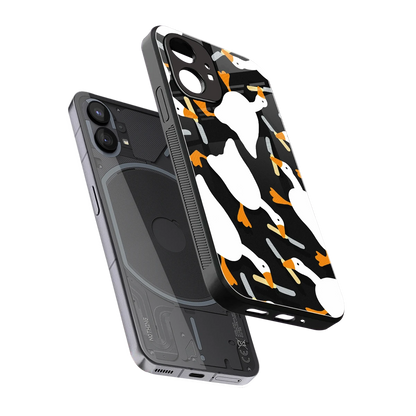 Quack Attack sleek nothing phone 1 cover with tempered glass back and TPU edges