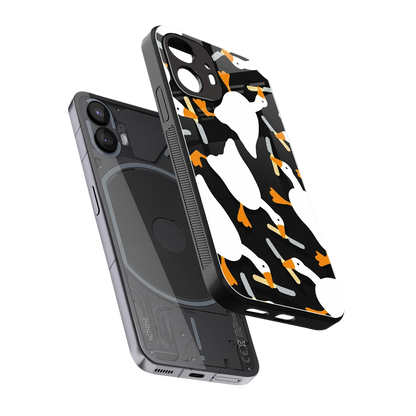 Quack Attack sleek nothing phone 2 cover with tempered glass back and TPU edges
