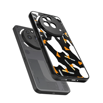 Quack Attack sleek nothing phone 3a pro cover with tempered glass back and TPU edges