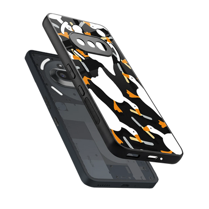 Quack Attack sleek nothing phone 3a cover with tempered glass back and TPU edges