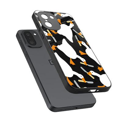 Quack Attack sleek oneplus 15r cover with tempered glass back and TPU edges