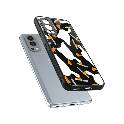 Quack Attack sleek oneplus nord 2 cover with tempered glass back and TPU edges