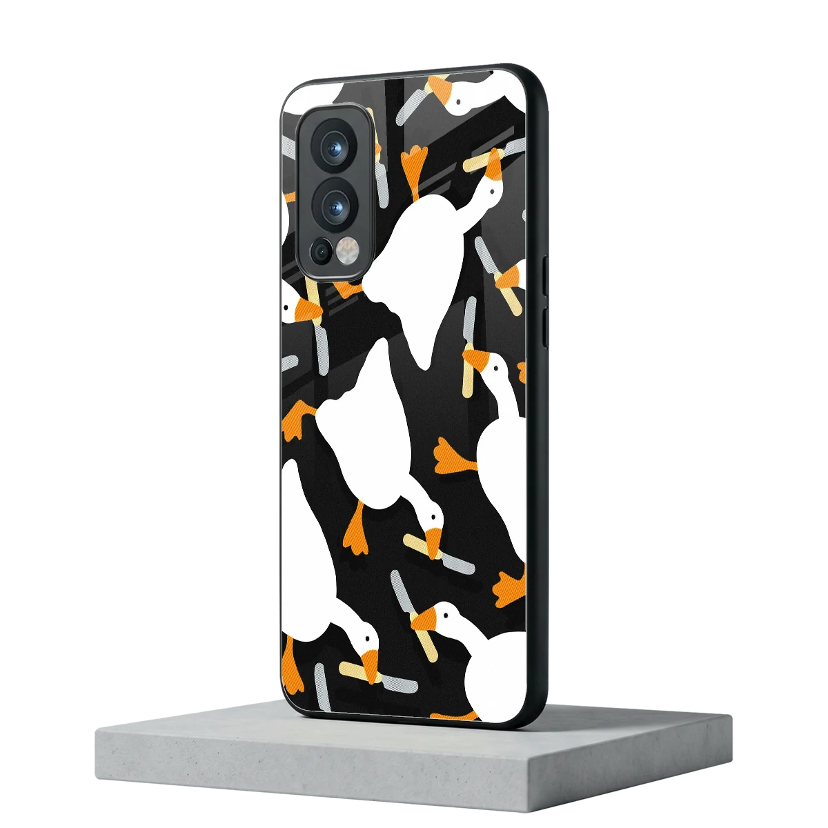 Quack Attack oneplus nord 2 mobile cover | shockproof glass phone case