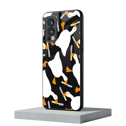 Quack Attack oneplus nord 2 mobile cover | shockproof glass phone case
