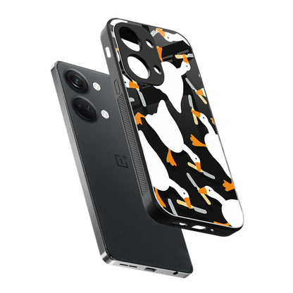 Quack Attack sleek oneplus nord 3 cover with tempered glass back and TPU edges