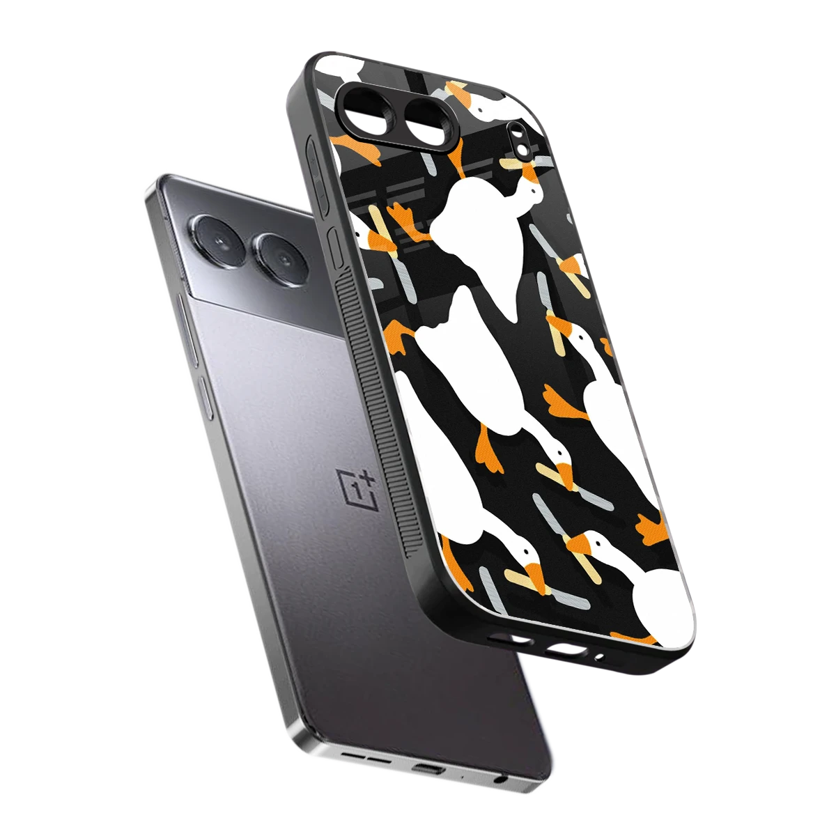 Quack Attack sleek oneplus nord 4 cover with tempered glass back and TPU edges