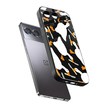 Quack Attack sleek oneplus nord 4 cover with tempered glass back and TPU edges