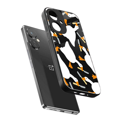 Quack Attack sleek oneplus nord ce 3 cover with tempered glass back and TPU edges