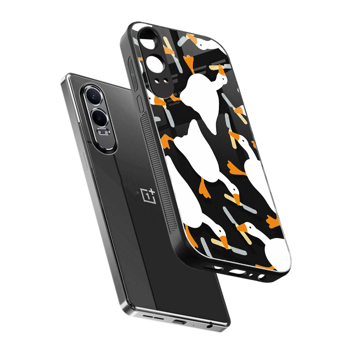 Quack Attack sleek oneplus nord ce 4 lite cover with tempered glass back and TPU edges
