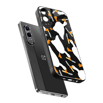 Quack Attack sleek oneplus nord ce 4 lite cover with tempered glass back and TPU edges