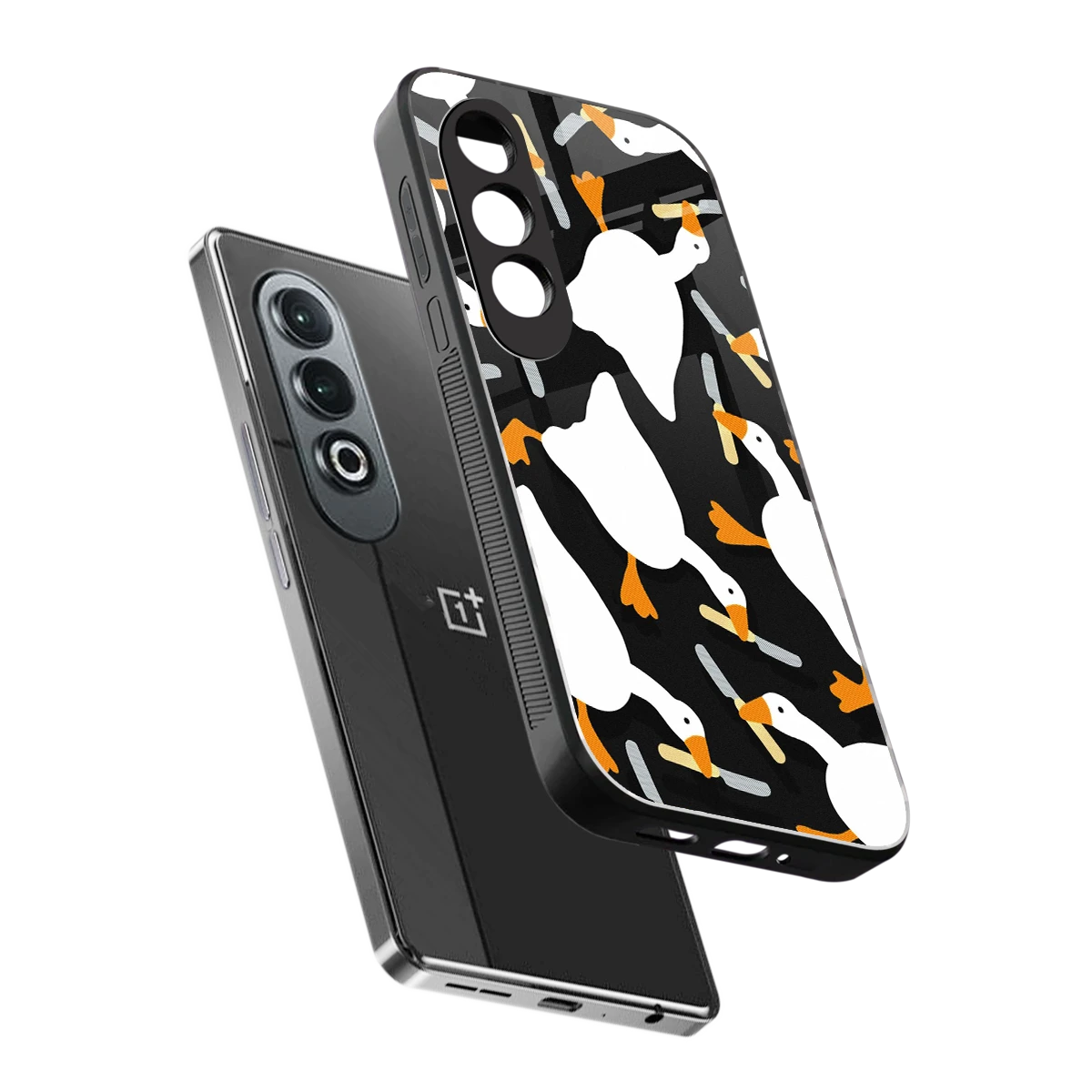 Quack Attack sleek oneplus nord ce 4 cover with tempered glass back and TPU edges