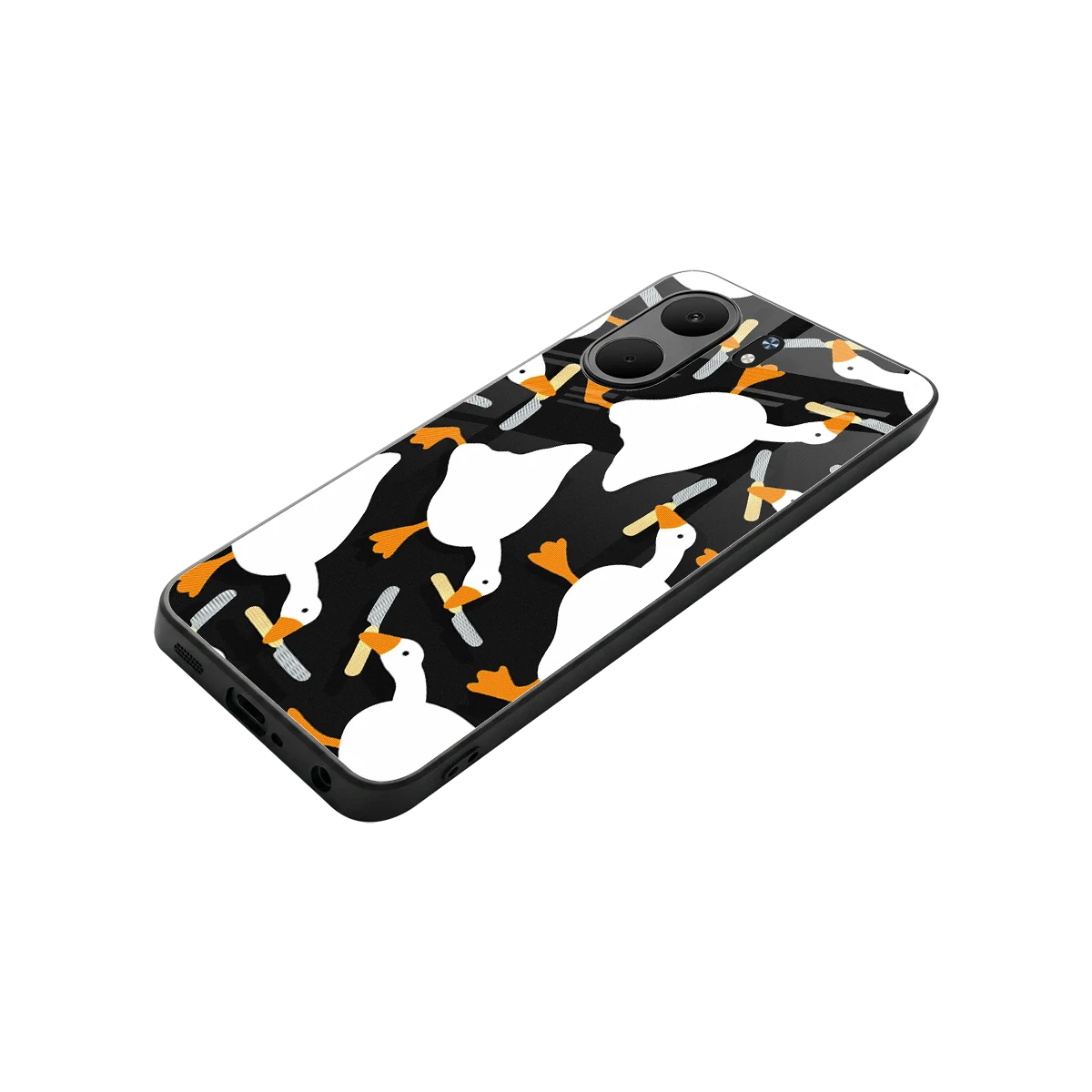 Quack Attack stylish phone case for oppo a5x 5g | glossy glass and slim fit