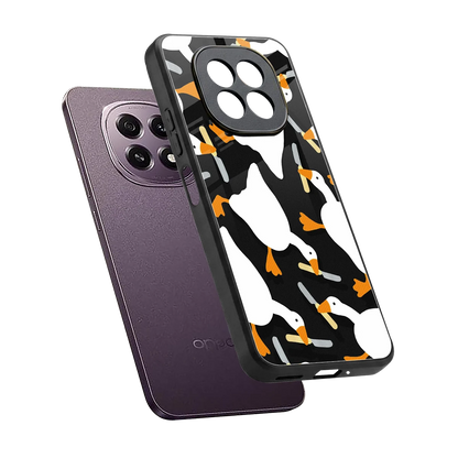 Quack Attack sleek oppo f29 5g cover with tempered glass back and TPU edges