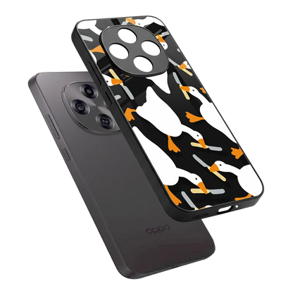 Quack Attack sleek oppo f31 pro 5g cover with tempered glass back and TPU edges