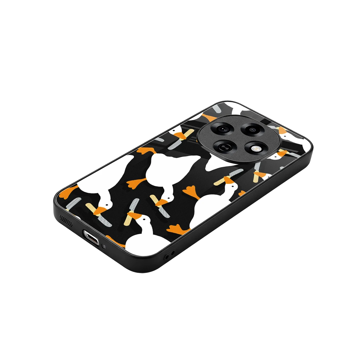 Quack Attack stylish phone case for oppo f31 pro 5g | glossy glass and slim fit