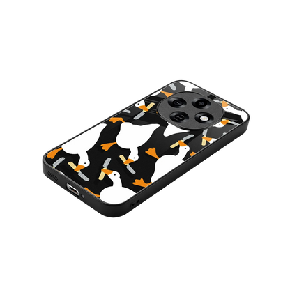 Quack Attack stylish phone case for oppo f31 pro 5g | glossy glass and slim fit