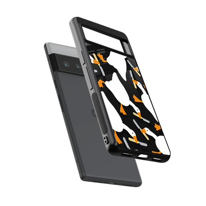 Quack Attack sleek google pixel 6 pro cover with tempered glass back and TPU edges