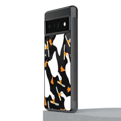 Quack Attack stylish phone case for google pixel 6 pro | glossy glass and slim fit