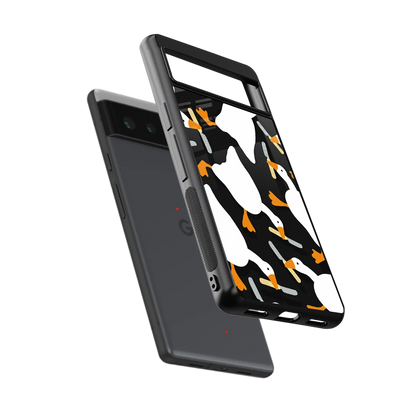 Quack Attack sleek google pixel 6 cover with tempered glass back and TPU edges