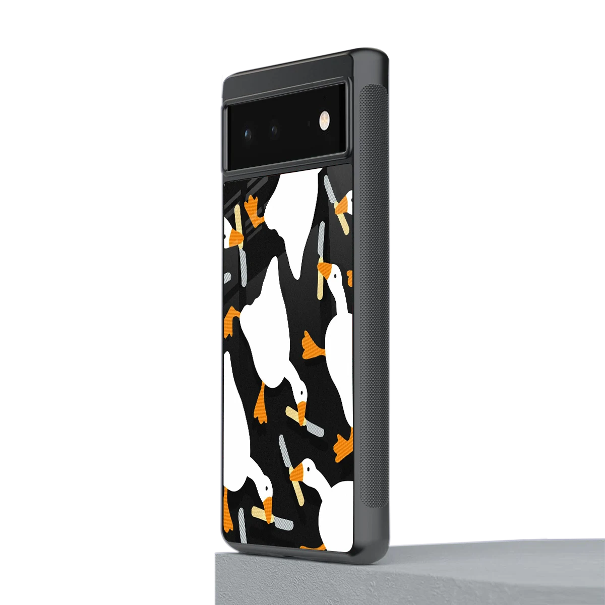 Quack Attack stylish phone case for google pixel 6a | glossy glass and slim fit