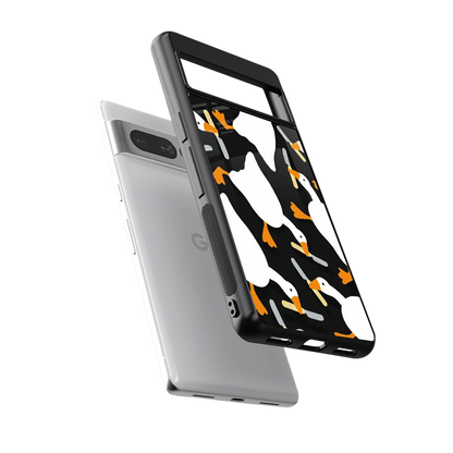 Quack Attack sleek google pixel 7 pro cover with tempered glass back and TPU edges