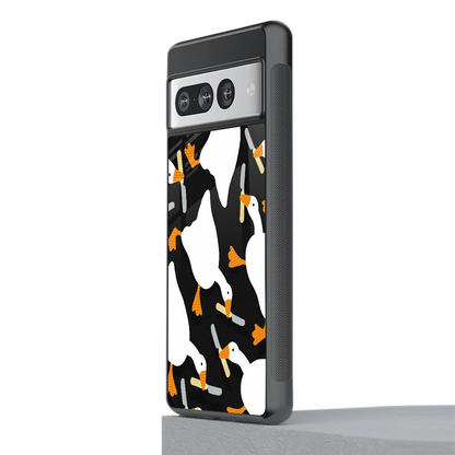Quack Attack stylish phone case for google pixel 7 pro | glossy glass and slim fit