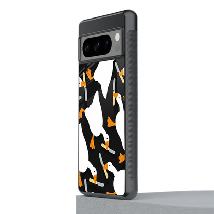 Quack Attack stylish phone case for google pixel 8 pro | glossy glass and slim fit