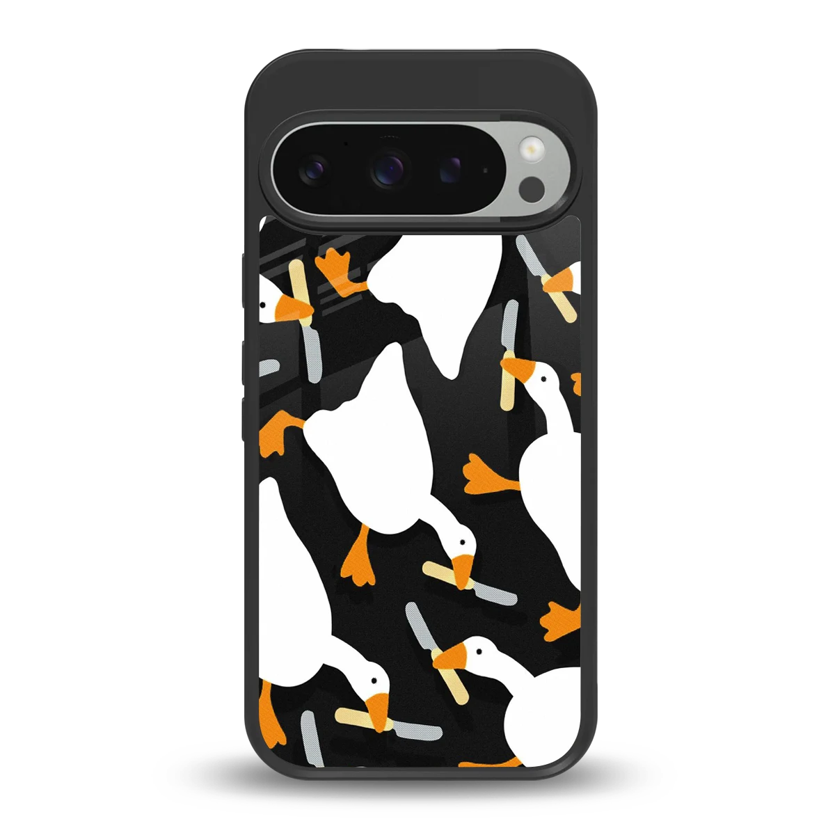 Quack Attack back phone cover | glass case for google pixel 9 pro xl