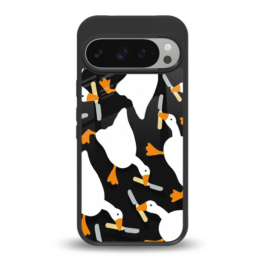 Quack Attack back phone cover | glass case for google pixel 9 pro xl