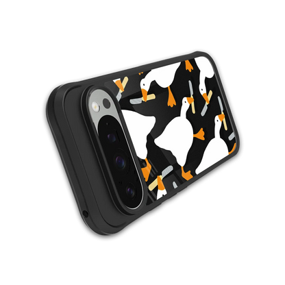 Quack Attack stylish phone case for google pixel 9 pro | glossy glass and slim fit