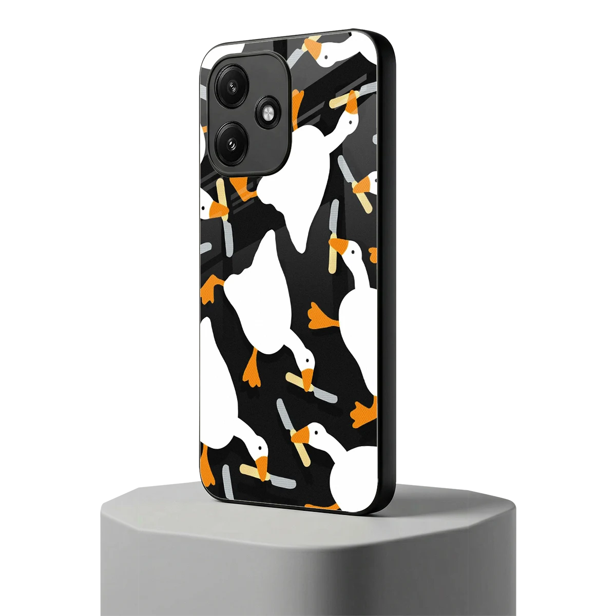 Quack Attack redmi 12 5g mobile cover | shockproof glass phone case